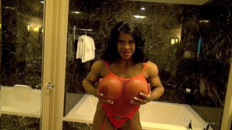 Yvette In Fishnet Lingerie 1